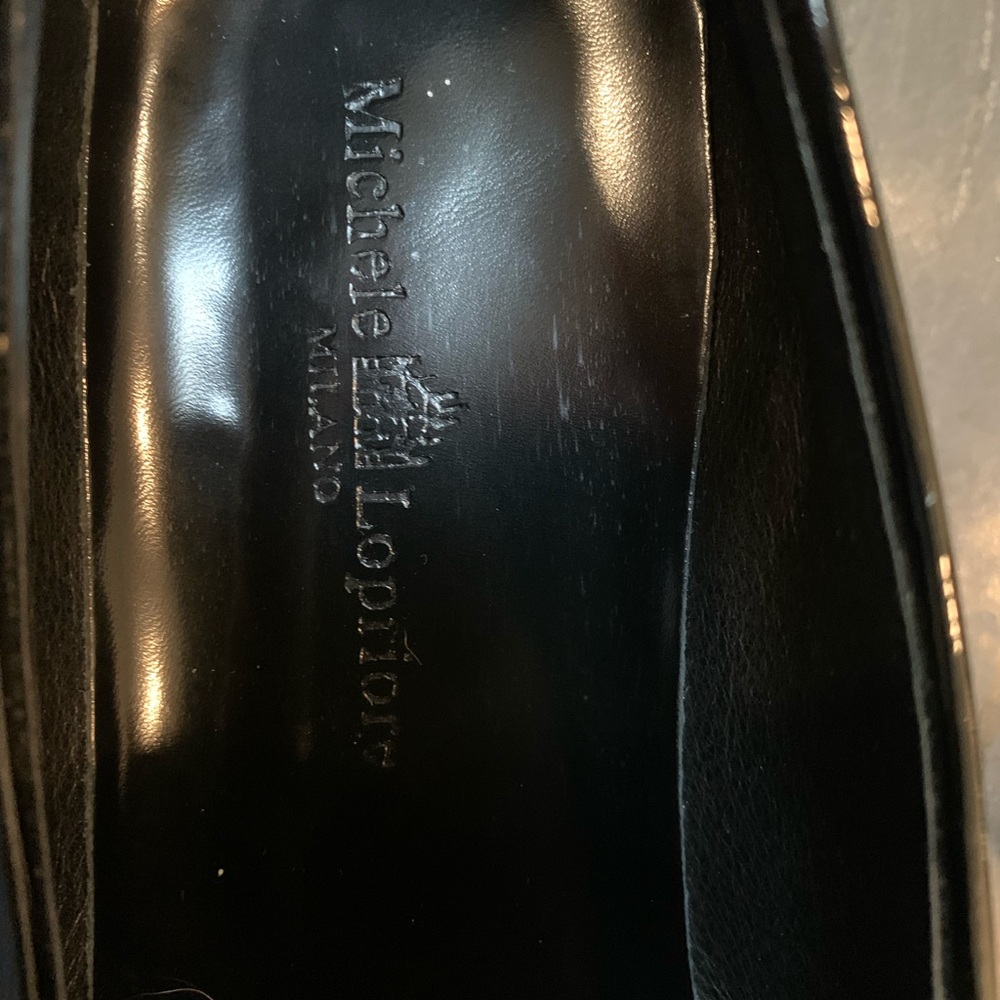 Black Patent chunky Loafers SZ 40 - Picture 6 of 6